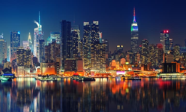 Paisagem urbana à noite