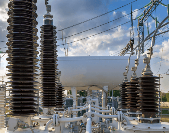 Buchas de um transformador